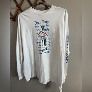 Adidas Terry Fox Dear Terry Ryan Reynolds Collab White Blue 2XL